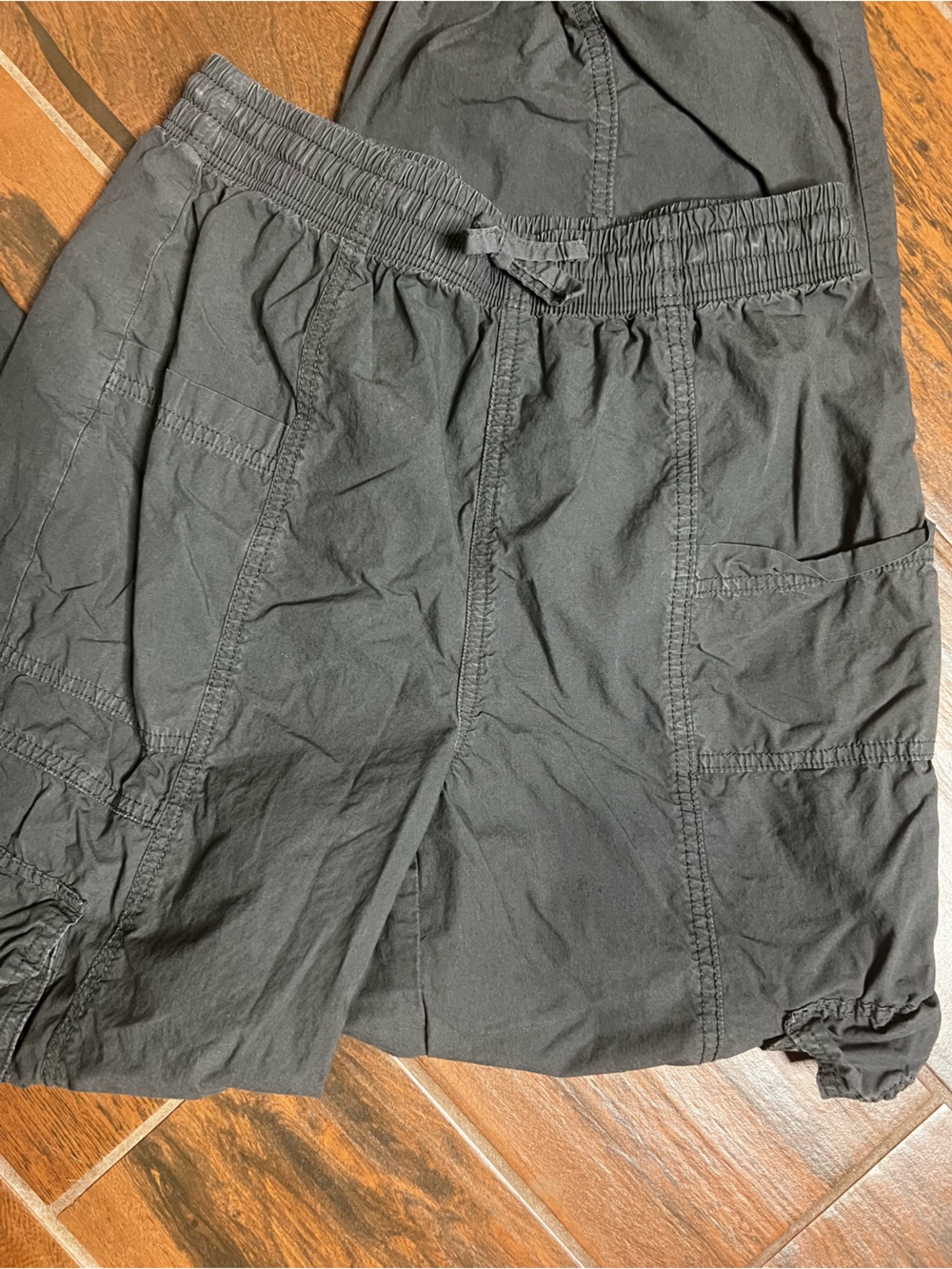 Aerie High Waisted Cargo Baggy Gray Pants Womens Small - Picture 3 of 6